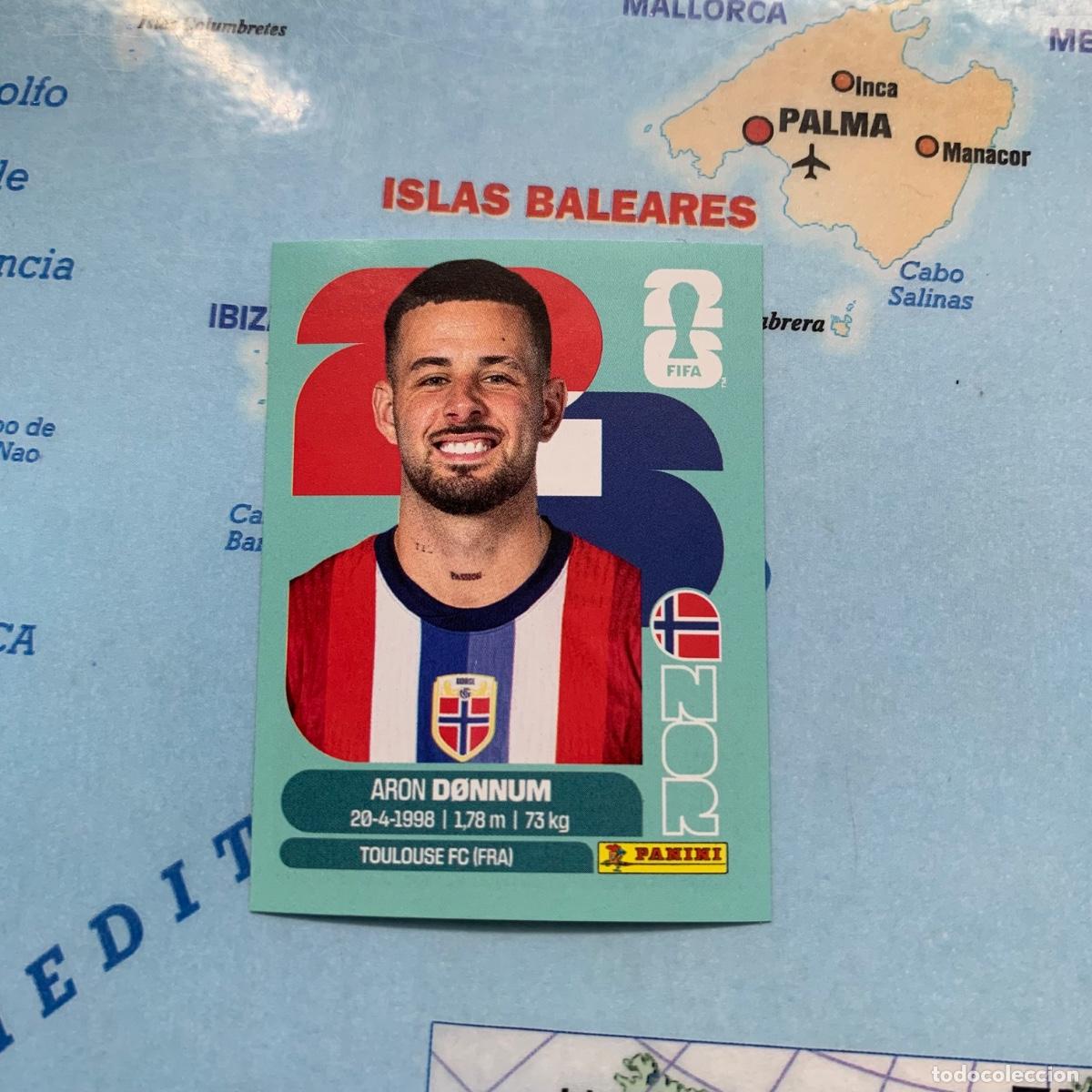 Cromos de F&uacute;tbol: Noruega n&uacute;mero 19 cromo panini Mundial Fifa World Cup 2026