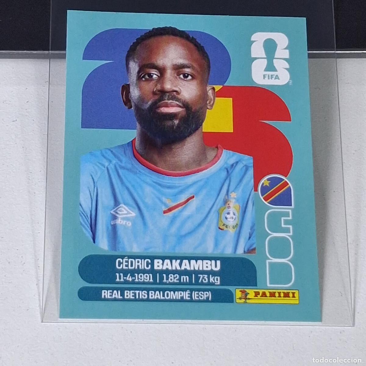 Cartes &agrave; collectionner de Football: B7 COD COD19 C&Eacute;DRIC BAKAMBU 19 REPUBLICA CONGO MUNDIAL FIFA WORLD CUP 2026 STICKER PANINI