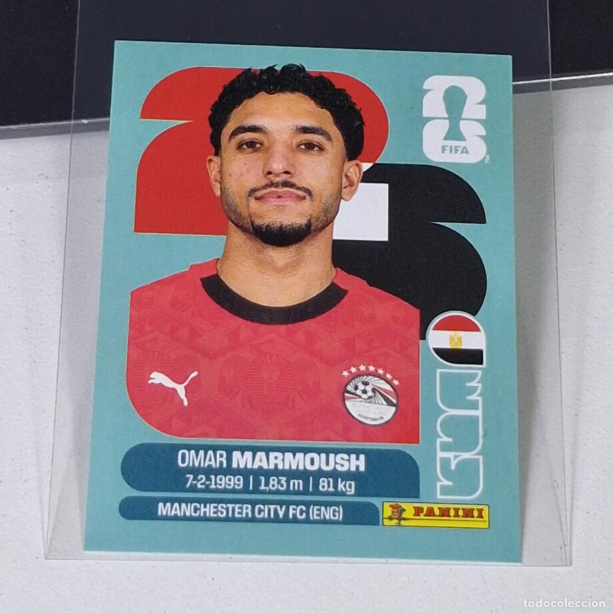 Cartes &agrave; collectionner de Football: B7 EGY20 OMAR MARMOUSH 20 EGIPTO EGY EGYPT MUNDIAL FIFA WORLD CUP 2026 STICKER PANINI