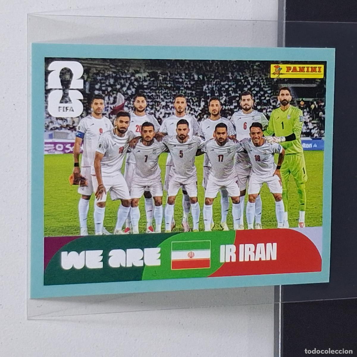Cromos de Futebol: B7 IRN13 TEAM PHOTO EQUIPO 13 IR&Aacute;N IRAO IRN MUNDIAL FIFA WORLD CUP 2026 STICKER PANINI