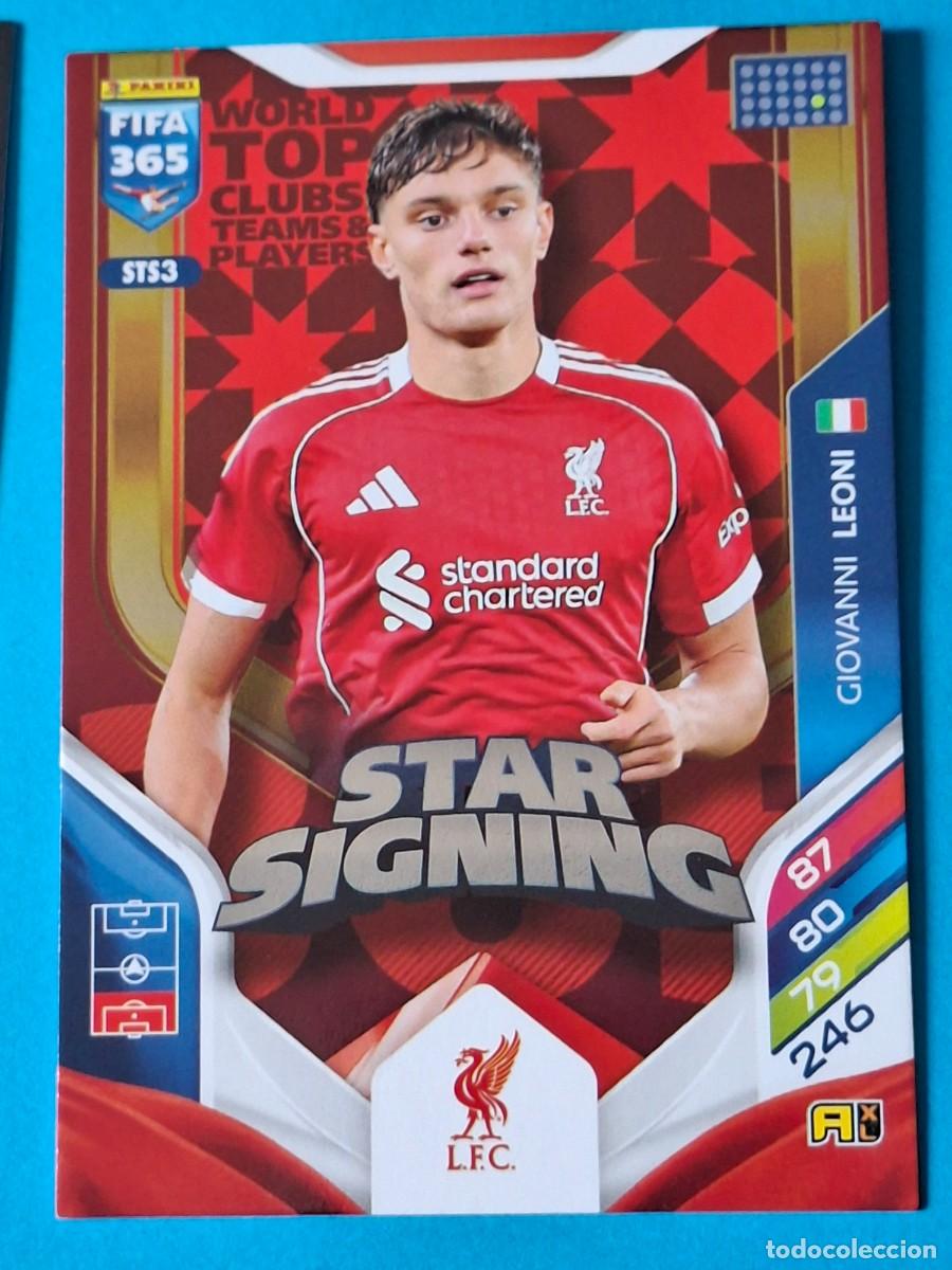 Cromos de Futebol: STAR SIGNINGS Upgrade #STS03 GIOVANNI LEONI (Liverpool) - PANINI Adrenalyn XL FIFA 365 WTC 2026