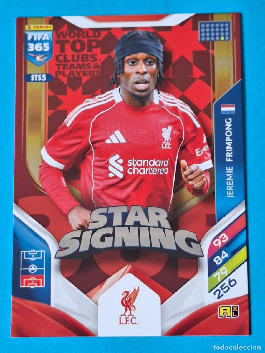 Cromos de Futebol: STAR SIGNINGS Upgrade #STS05 JEREMIE FRIMPONG (Liverpool) - PANINI Adrenalyn XL FIFA 365 WTC 2026