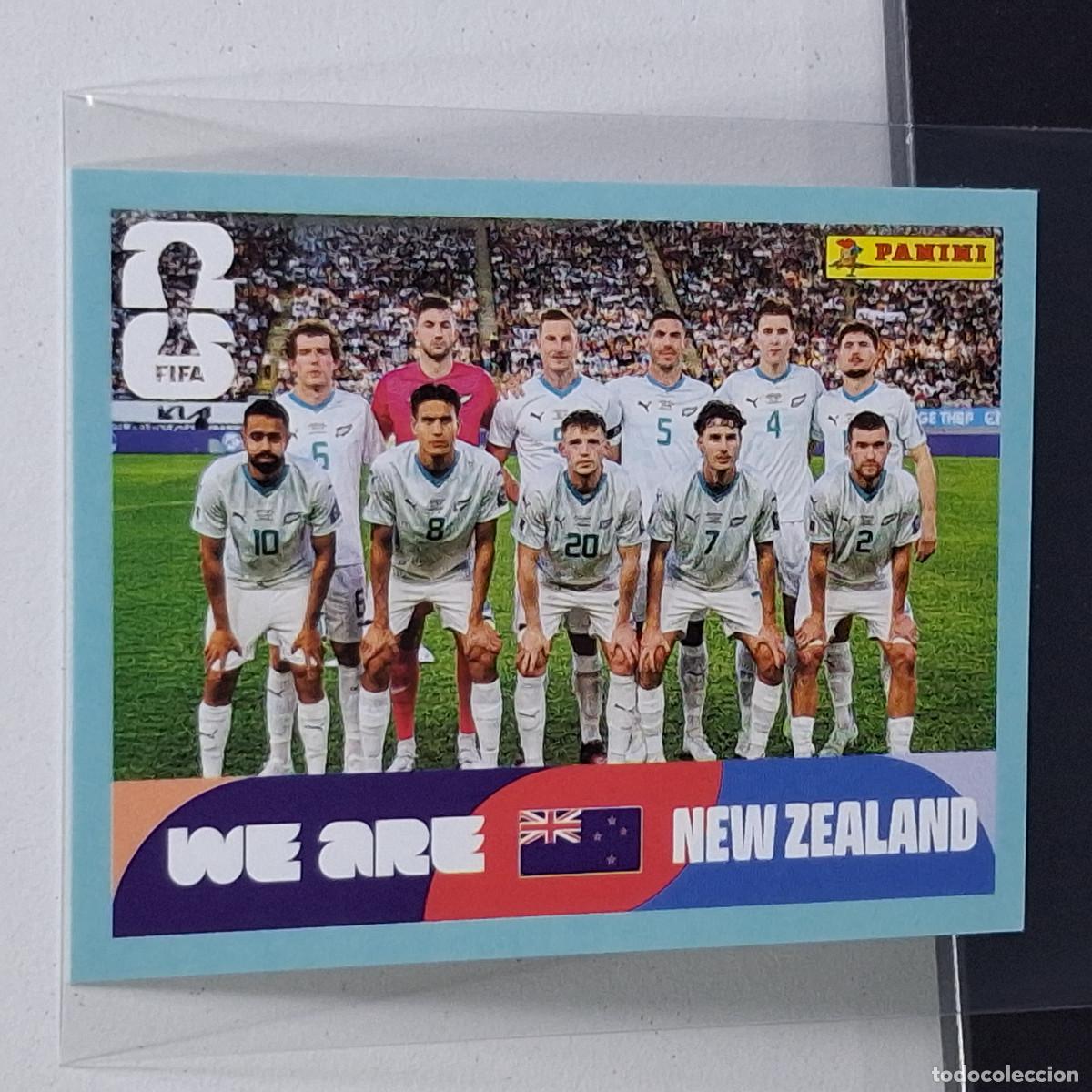 Cromos de F&uacute;tbol: B7 NZL13 TEAM PHOTO EQUIPO 13 NUEVA ZELANDA NEW ZEALAND MUNDIAL FIFA WORLD CUP 2026 STICKER PANINI