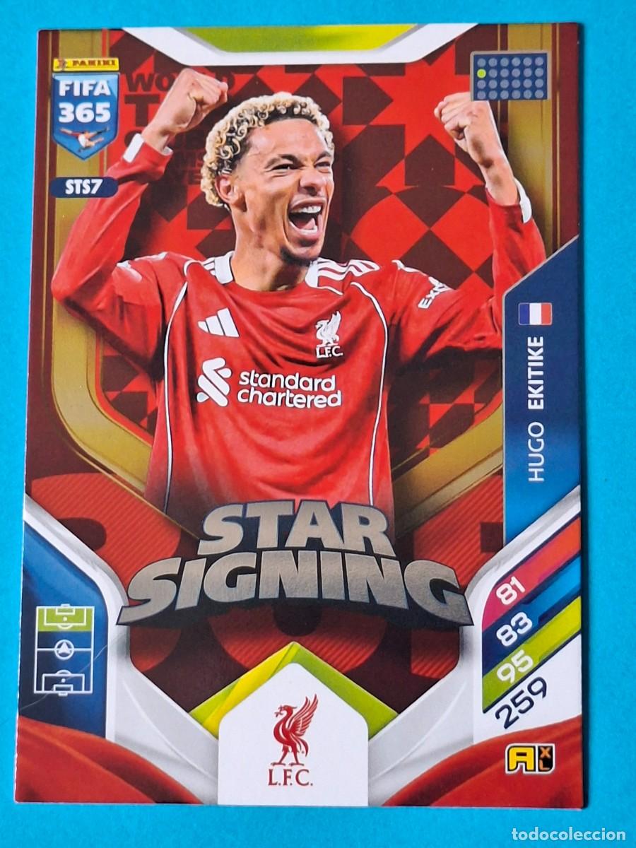 Cromos de F&uacute;tbol: STAR SIGNING Upgrade #STS07 HUGO EKITIKE (Liverpool) - PANINI Adrenalyn XL FIFA 365 WTC 2026