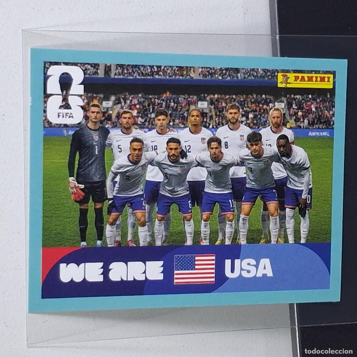 Cromos de F&uacute;tbol: B7 USA 13 USA13 PLANTILLA EQUIPO USA ESTADOS UNIDOS USA MUNDIAL FIFA WORLD CUP 2026 STICKER PANINI