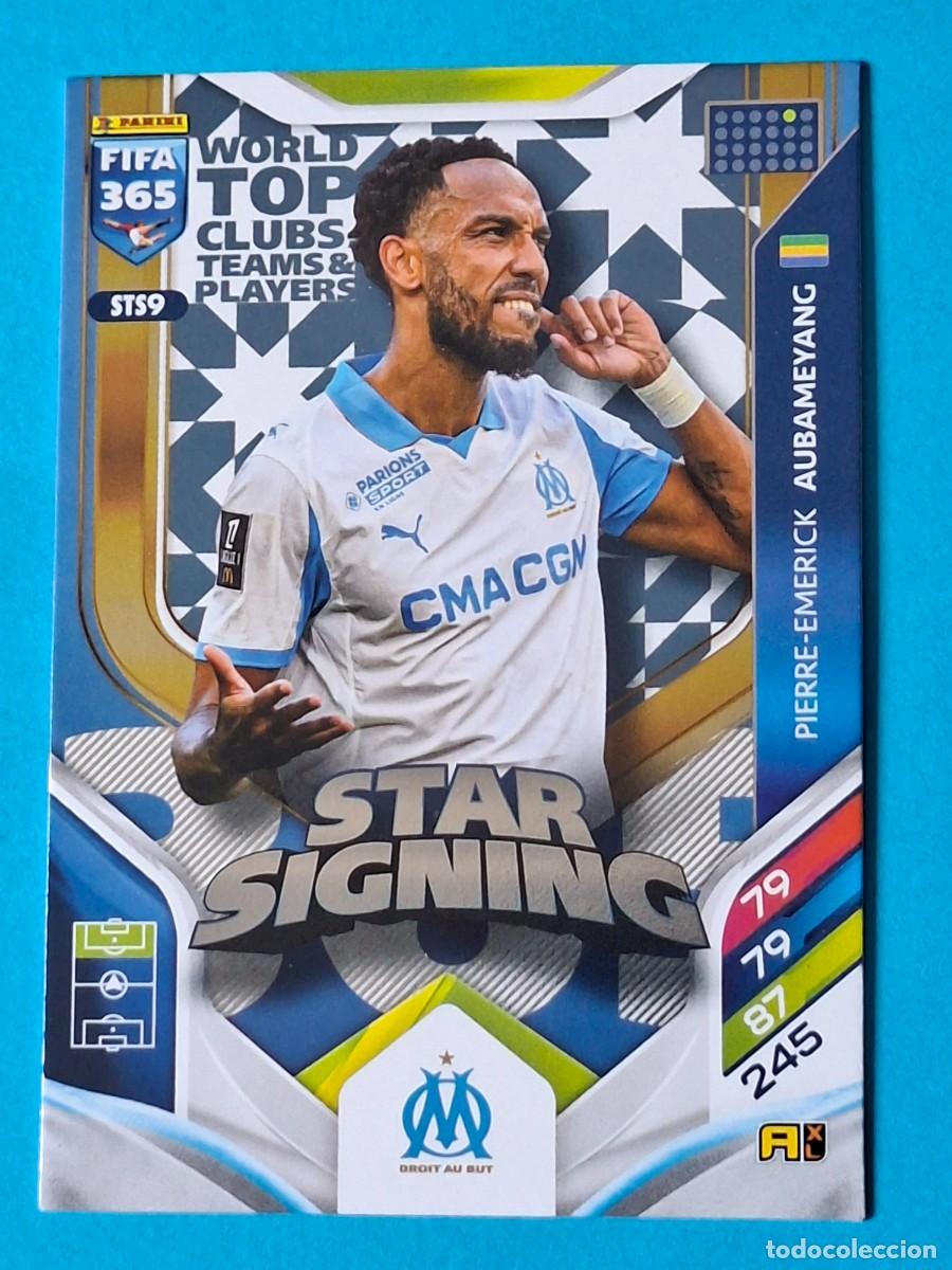 Cromos de F&uacute;tbol: STAR SIGNING Upgrade #STS09 AUBAMEYANG (Marseille) - PANINI Adrenalyn XL FIFA 365 WTC 2026
