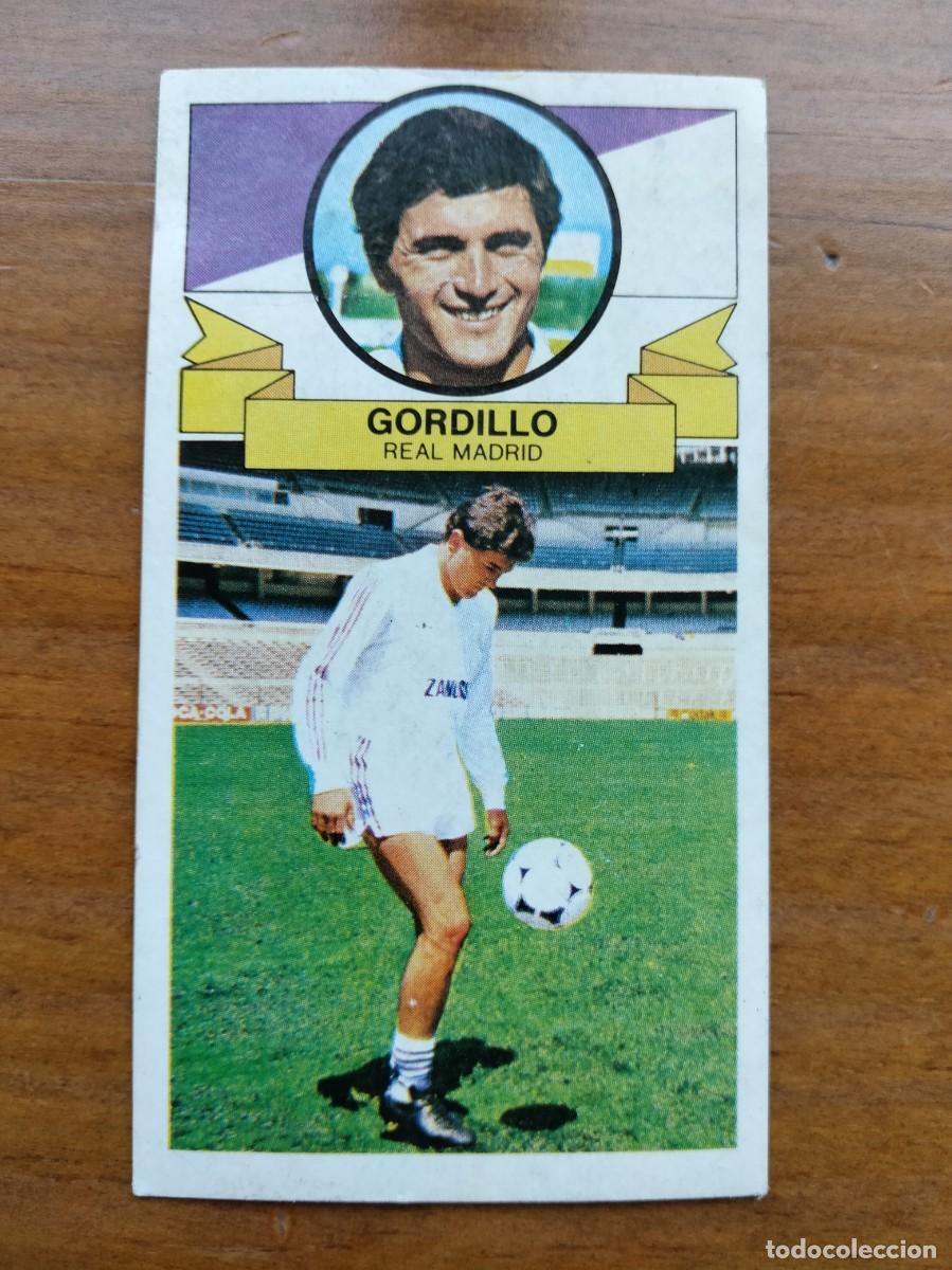 Cromos de F&uacute;tbol: Gordillo fichaje 20 Real Madrid versi&oacute;n publicidad cromo &aacute;lbum liga Este 85 86