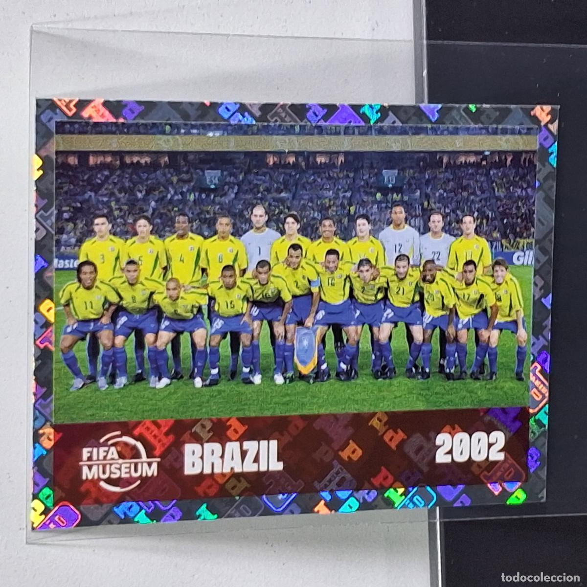 Cromos de F&uacute;tbol: B7 FWC16 BRAZIL 2002 BRASIL FIFA HISTORY FWC 16 MUNDIAL FIFA WORLD CUP 2026 STICKER PANINI