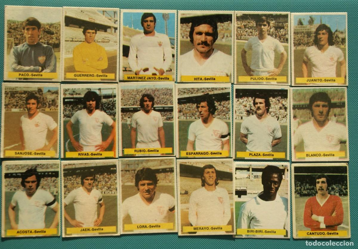 Fu&szlig;ball-Sticker: ED. FINI 75 76 SEVILLA. EQUIPO COMPLETO RECUPERADO. DEP LEGAL MA