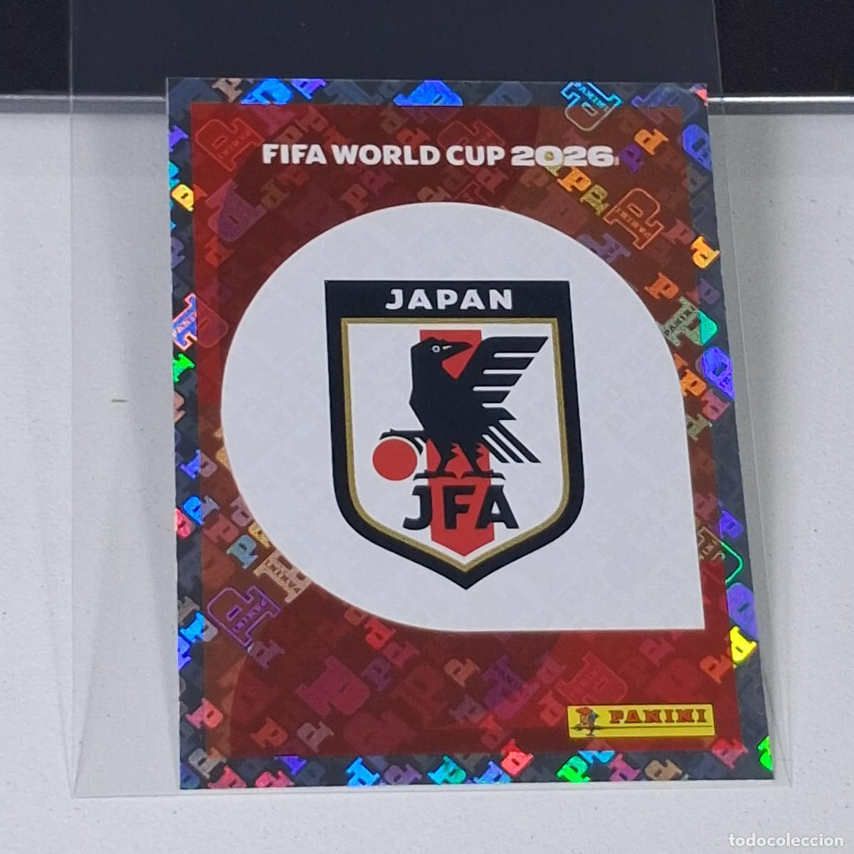Cartes &agrave; collectionner de Football: B7 JPN1 EMBLEM ESCUDO 1 JAP&Oacute;N JPN JAPAN MUNDIAL FIFA WORLD CUP 2026 STICKER PANINI