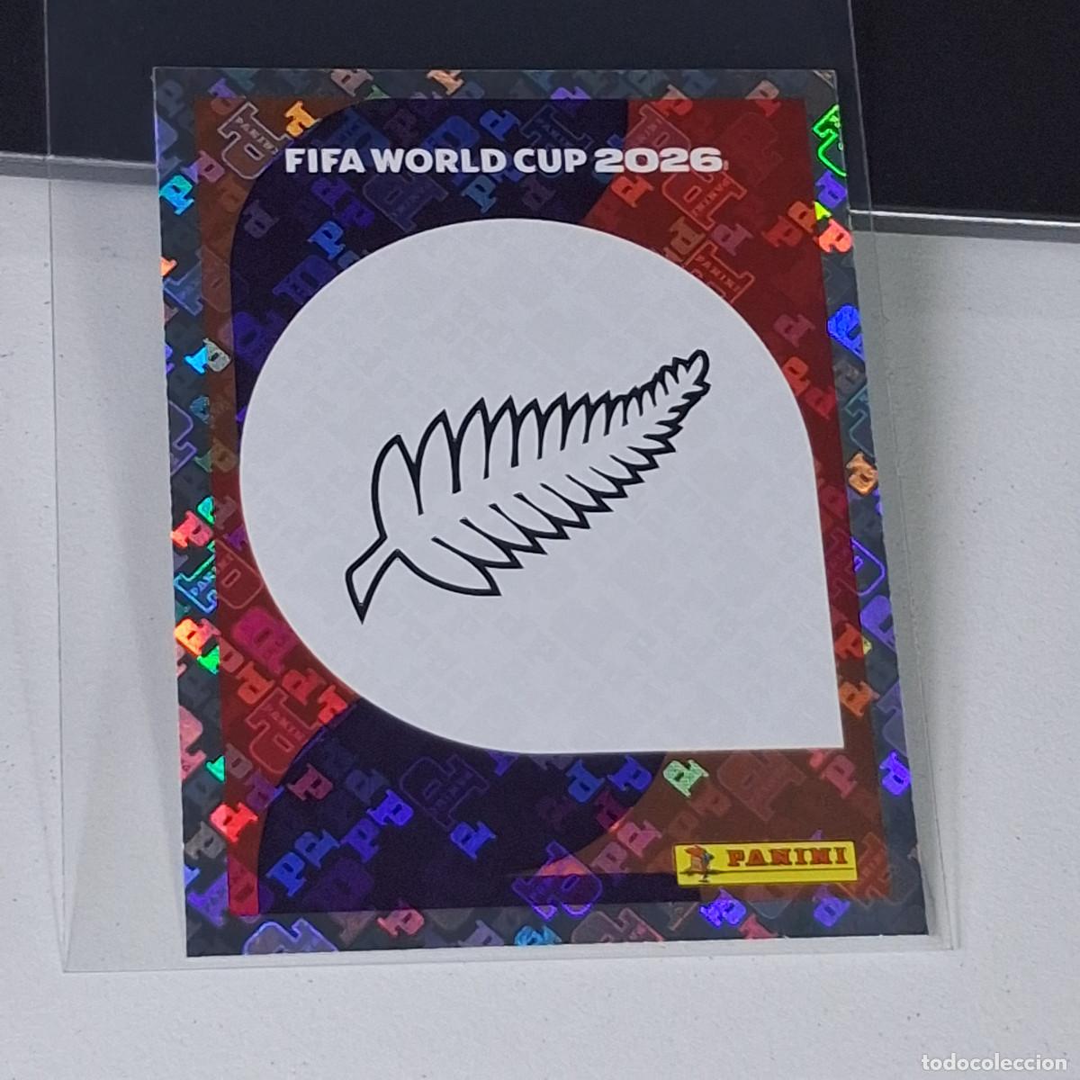 Cromos de Futebol: B7 NZL1 EMBLEM ESCUDO 1 NUEVA ZELANDA NZL NEW ZEALAND MUNDIAL FIFA WORLD CUP 2026 STICKER PANINI