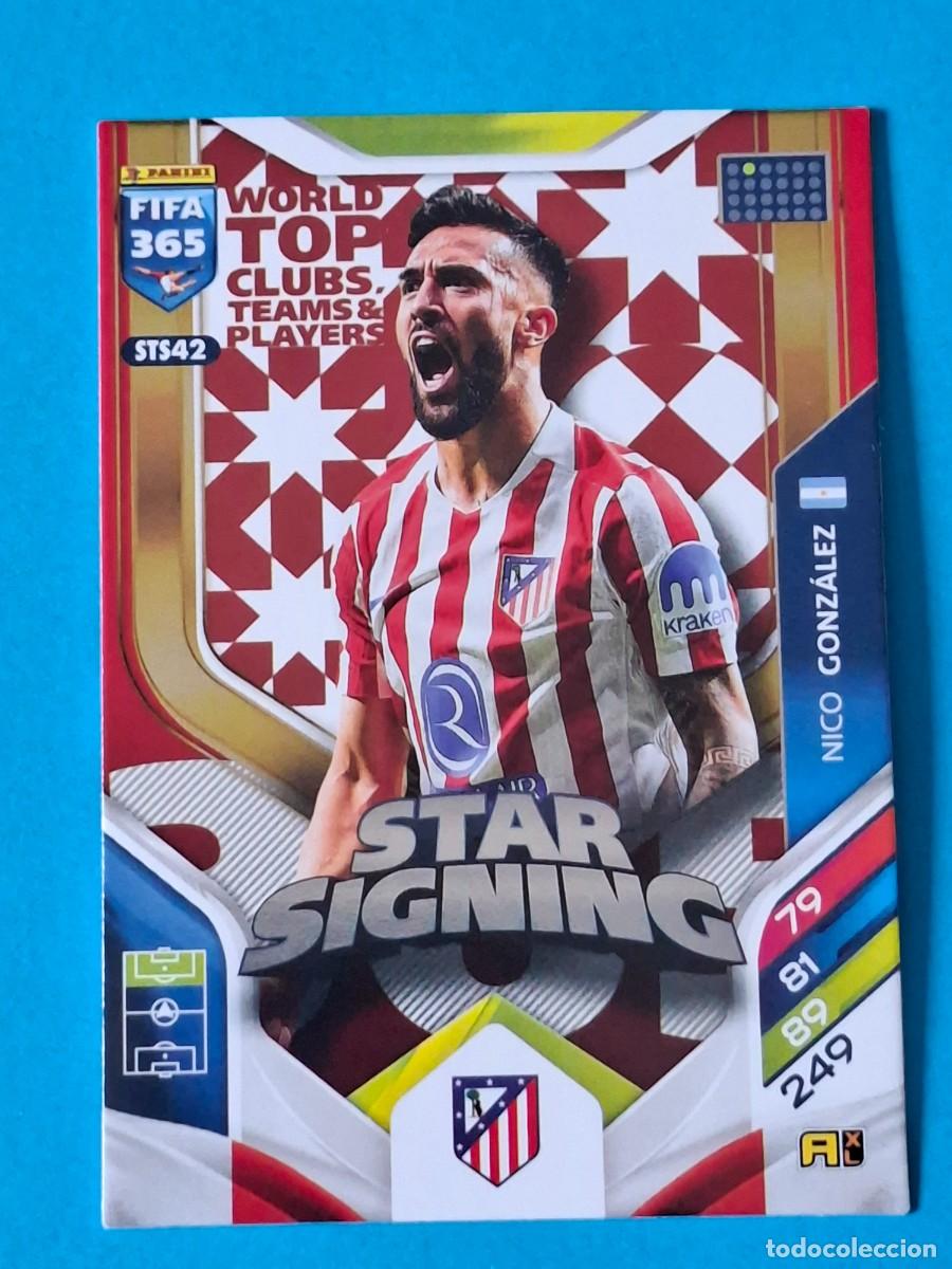 Cromos de F&uacute;tbol: STAR SIGNING Upgrade #STS42 NICO GONZALEZ (Atl&eacute;tico Madrid) - PANINI Adrenalyn XL FIFA 365 WTC 2026