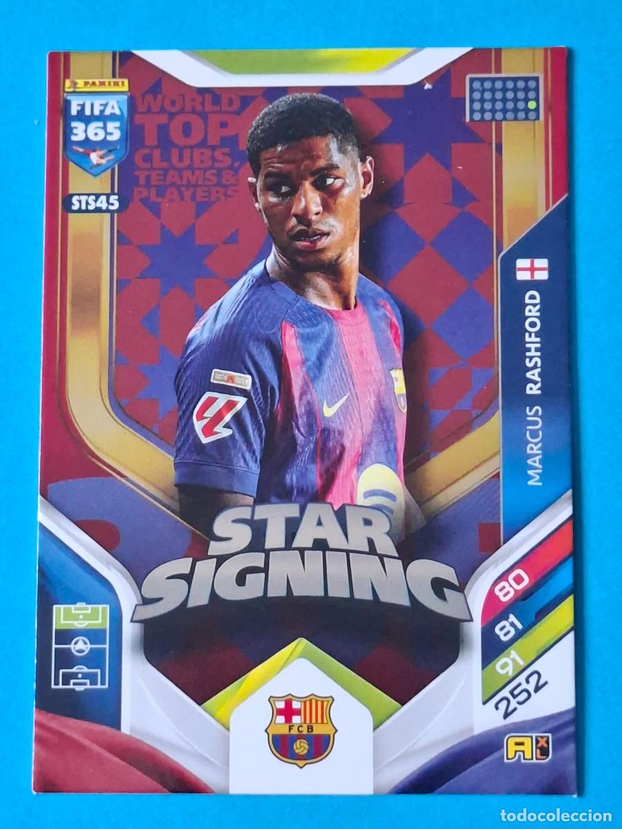 Cromos de F&uacute;tbol: STAR SIGNING Upgrade #STS45 MARCUS RASHFORD (FC Barcelona) - PANINI Adrenalyn XL FIFA 365 WTC 2026