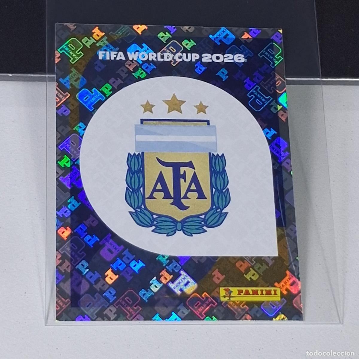 Cromos de F&uacute;tbol: B7 ARG1 EMBLEM ESCUDO 1 ARGENTINA ARG MUNDIAL FIFA WORLD CUP 2026 STICKER PANINI