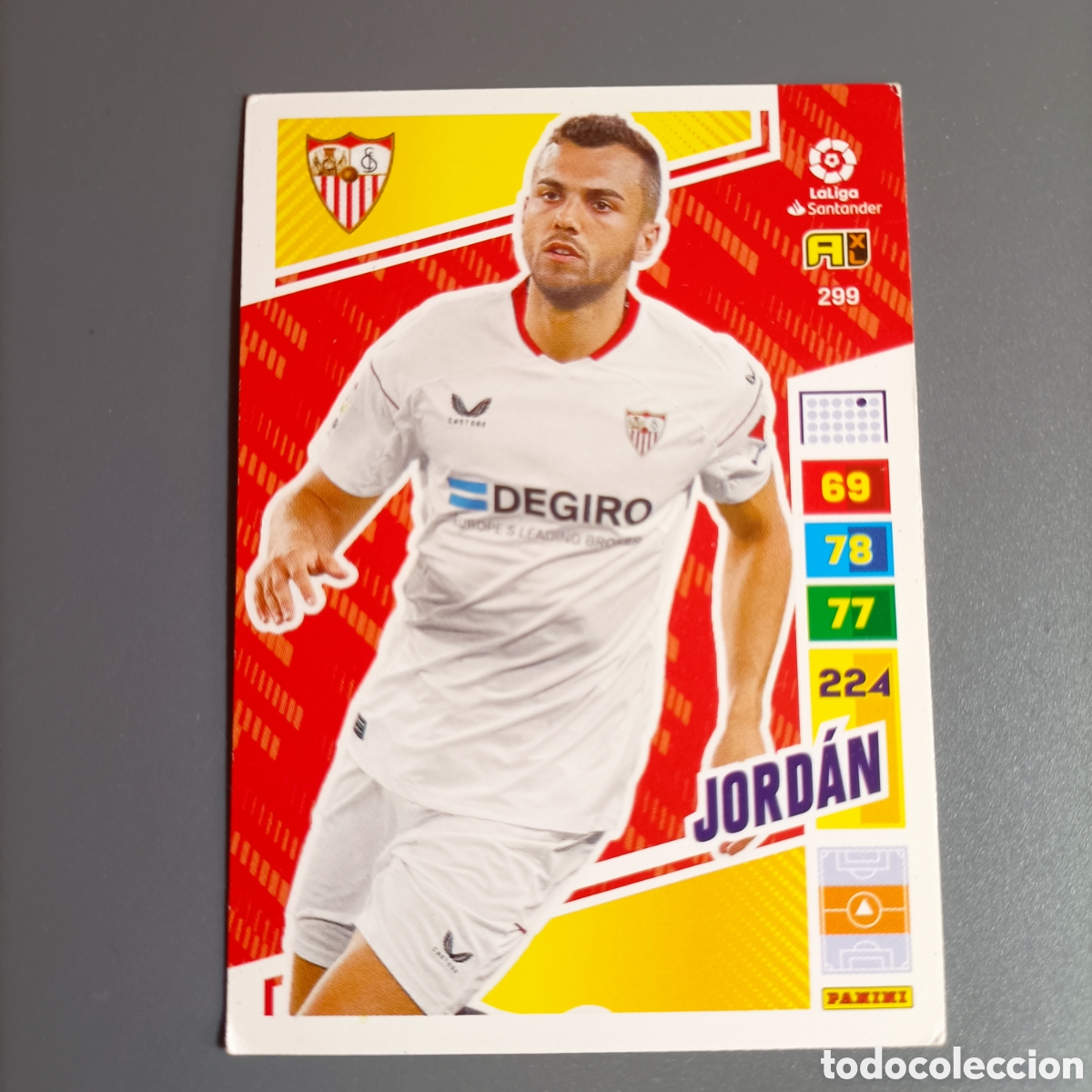 Cromos de F&uacute;tbol: ADRENALYN. LIGA 2022-2023 (SEVILLA) №299 JORDAN
