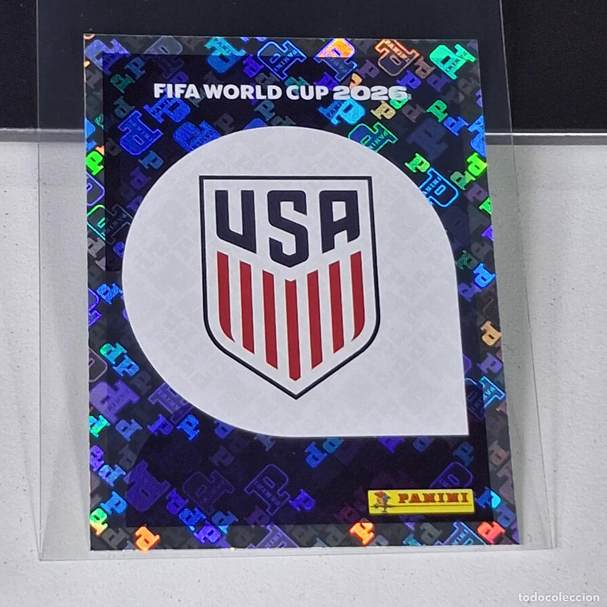 Cromos de F&uacute;tbol: B7 USA1 EMBLEM ESCUDO 1 ESTADOS UNIDOS USA MUNDIAL FIFA WORLD CUP 2026 STICKER PANINI