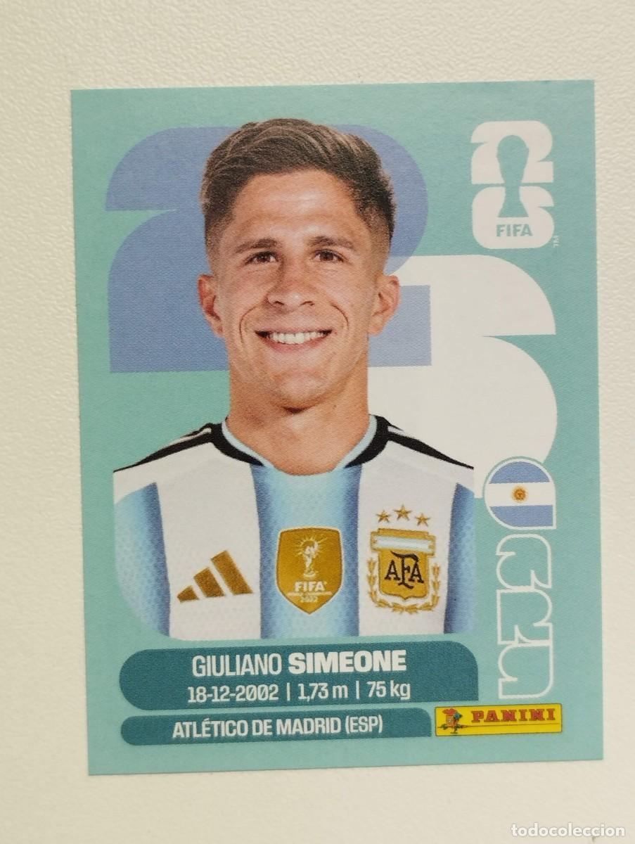 Cromos de F&uacute;tbol: CROMO STICKER WORLD CUP 2026 MUNDIAL 26 PANINI ARGENTINA ARG20 ARG 20 GIULIANO SIMEONE