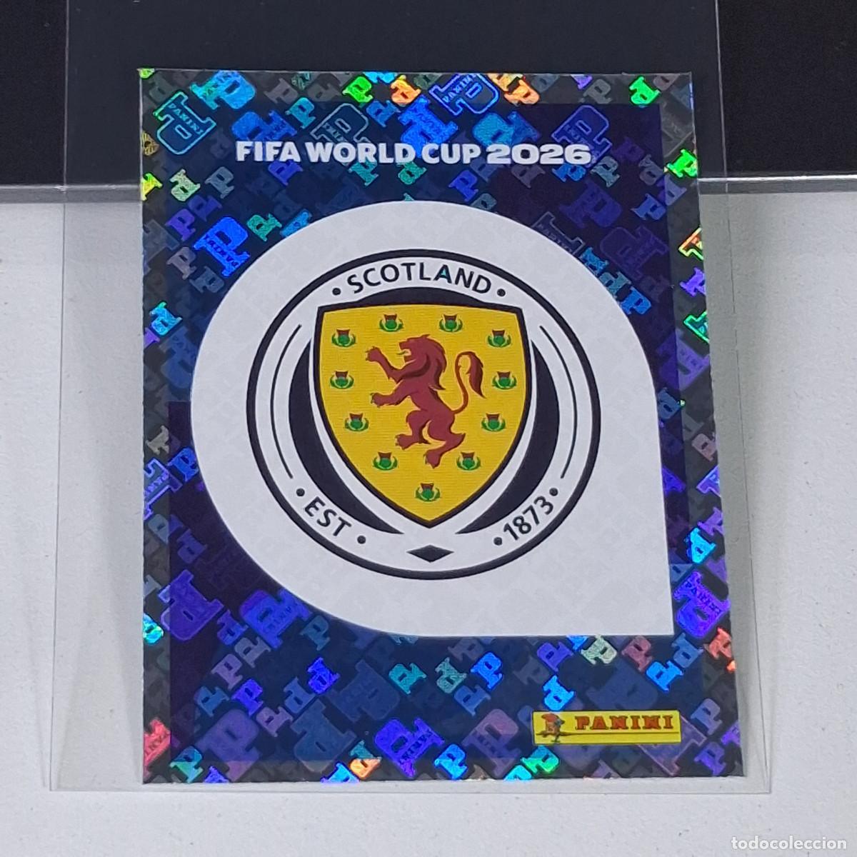 Cromos de F&uacute;tbol: B7 SCO1 SCO 1 ESCUDO LOGO BADGE ESCOCIA / SCOTLAND MUNDIAL FIFA WORLD CUP 2026 STICKER PANINI