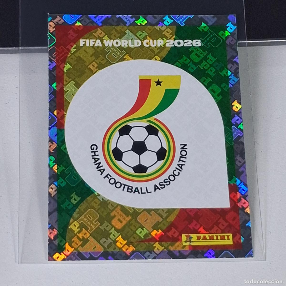 Cromos de F&uacute;tbol: B7 GHA1 GHA 1 ESCUDO LOGO BADGE GHANA MUNDIAL FIFA WORLD CUP 2026 STICKER PANINI