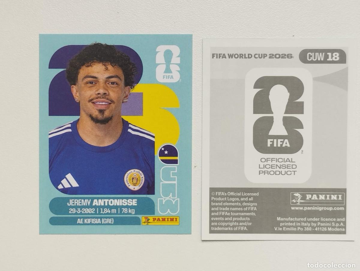Cromos de F&uacute;tbol: CROMO STICKER WORLD CUP 2026 MUNDIAL 26 PANINI CURAZAO CUW18 CUW 18 ANTONISSE