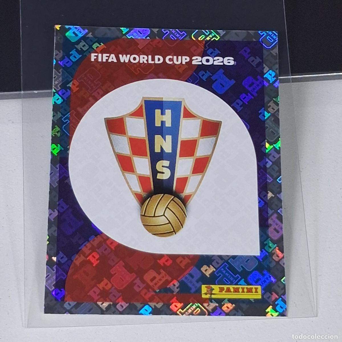 Cromos de F&uacute;tbol: B7 CRO1 EMBLEM ESCUDO LOGO BADGE 1 CROACIA CRO MUNDIAL FIFA WORLD CUP 2026 STICKER PANINI