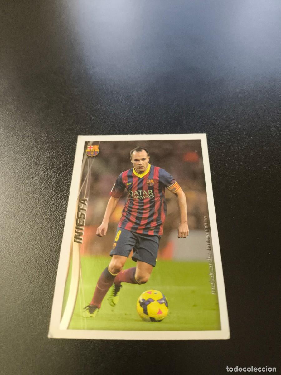 Cromos de F&uacute;tbol: 8 ANDRES INIESTA BARCELONA TOP 11 LIMITADA MUNDICROMO LIGA 2014 2015 NO PANINI ESTE