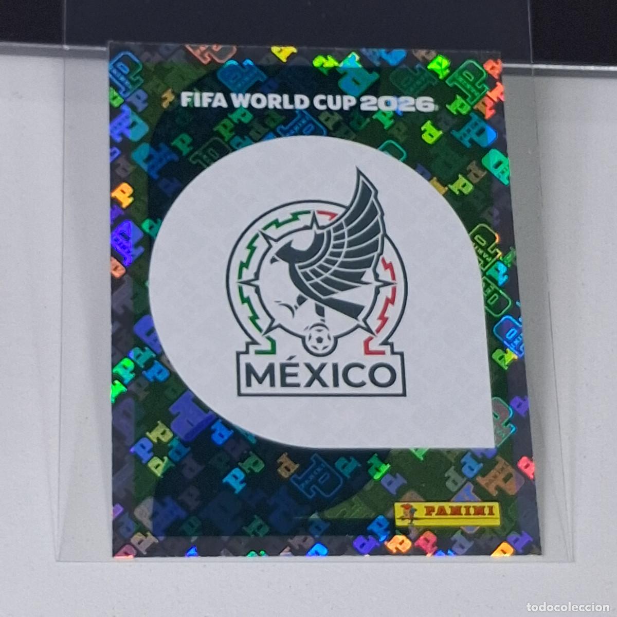 Cromos de F&uacute;tbol: B7 MEX 1 MEX1 ESCUDO LOGO BADGE M&Eacute;XICO MUNDIAL FIFA WORLD CUP 2026 STICKER PANINI