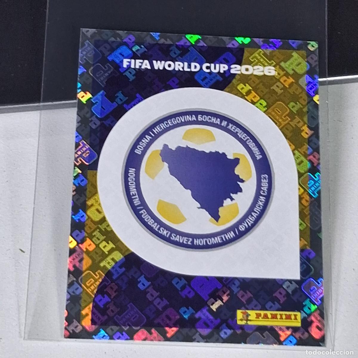 Cromos de F&uacute;tbol: B7 BIH1 EMBLEM ESCUDO 1 BOSNIA HERZEGOVINA BIH MUNDIAL FIFA WORLD CUP 2026 STICKER PANINI
