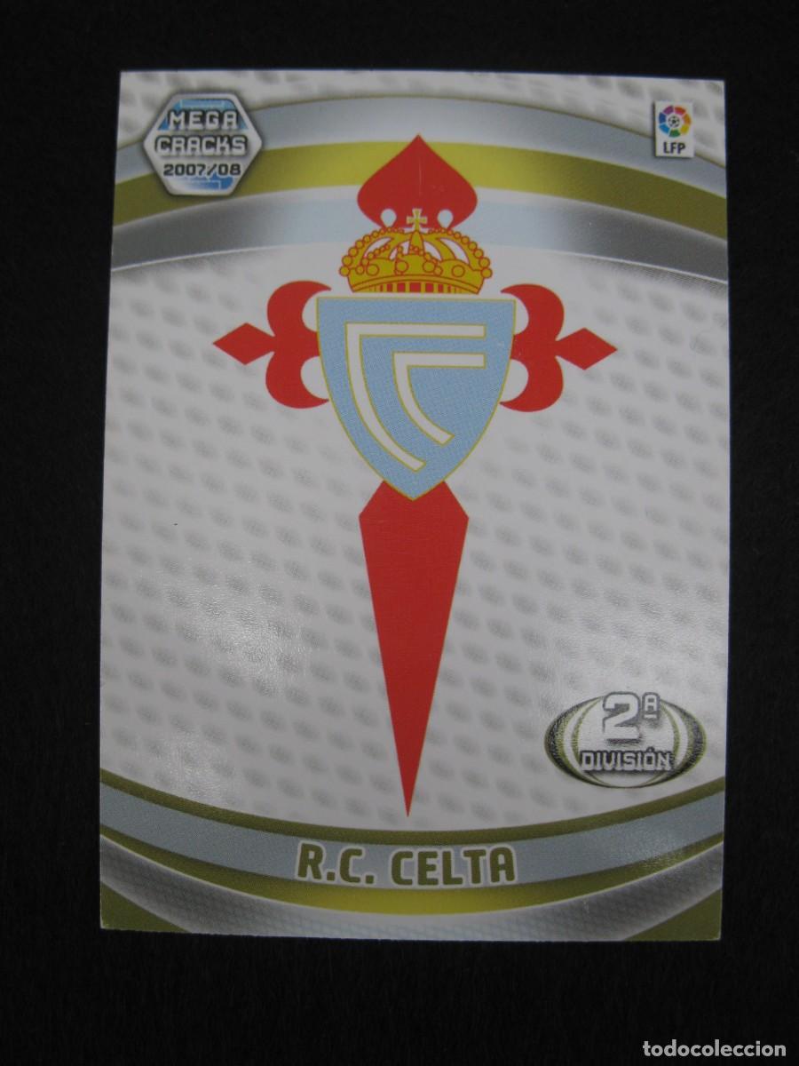 Cromos de F&uacute;tbol: ESCUDO DEL R.C. CELTA - N&ordm; 415 - 2&ordf; DIVISI&Oacute;N - MEGACRACKS 2007-2008 - PANINI - 07-08.