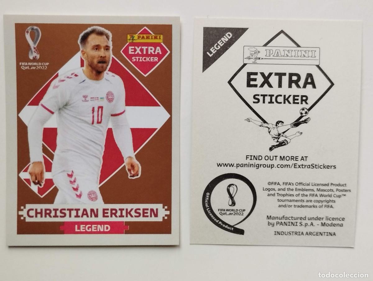 Fu&szlig;ball-Sticker: CROMO STICKER EXTRA BRONCE PANINI ARGENTINA MUNDIAL DE FUTBOL QATAR 2022 LEGEND ERIKSEN DINAMARCA