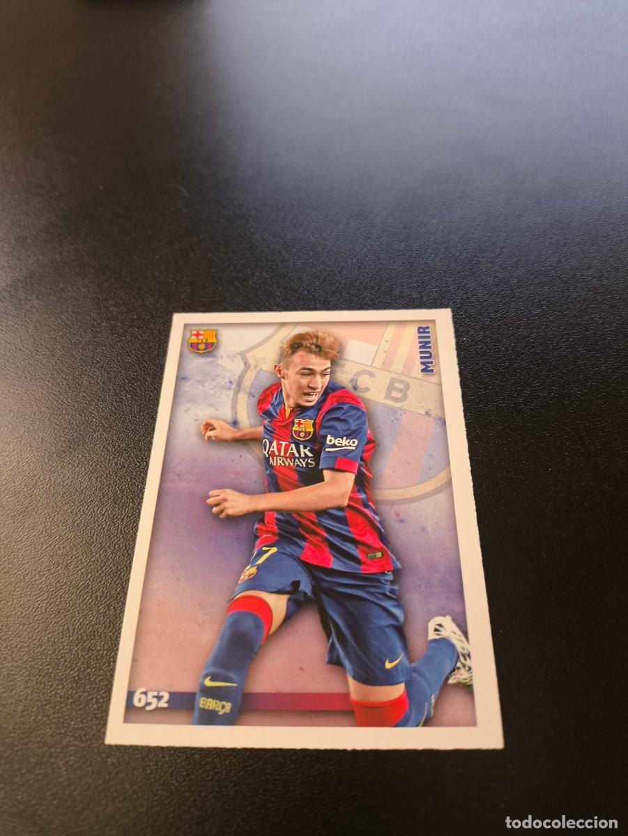 Cromos de F&uacute;tbol: 652 MUNIR BARCELONA ULTIMA HORA UH MUNDICROMO LIGA 2014 2015 NO PANINI ESTE