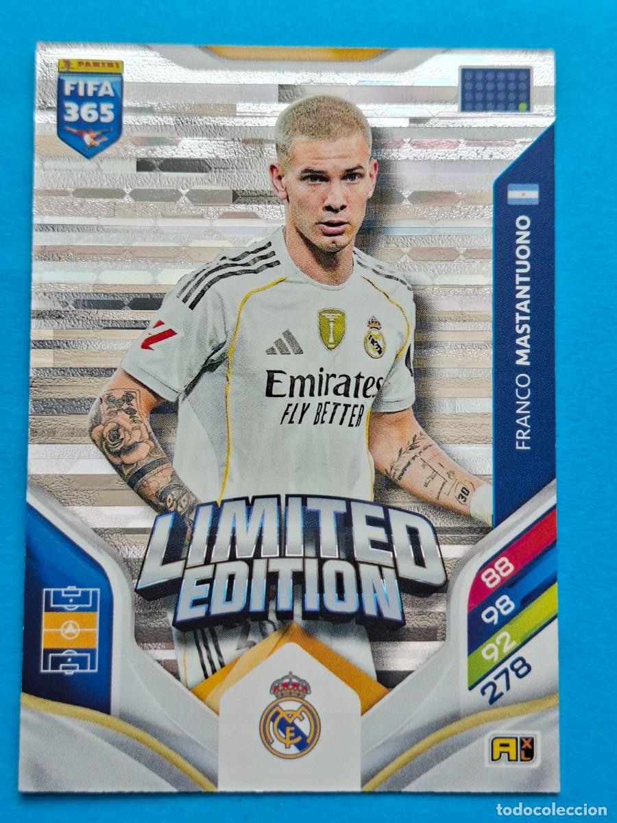 Cromos de F&uacute;tbol: Limited Edition FRANCO MASTANTUONO (Real Madrid) - PANINI Adrenalyn XL FIFA 365 WTC 2026