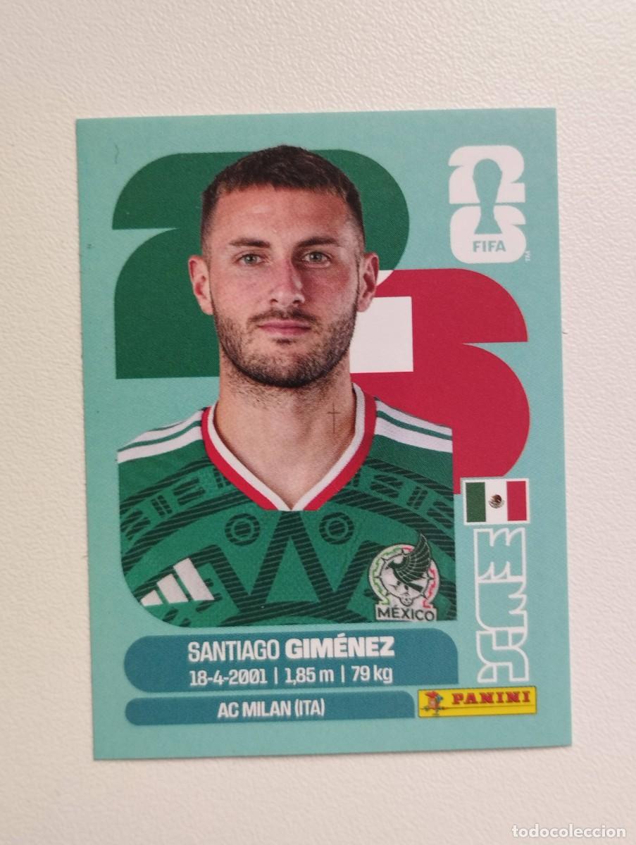 Cromos de F&uacute;tbol: CROMO STICKER WORLD CUP 2026 MUNDIAL 26 PANINI MEXICO MEX16 MEX 16 SANTIAGO GIMENEZ
