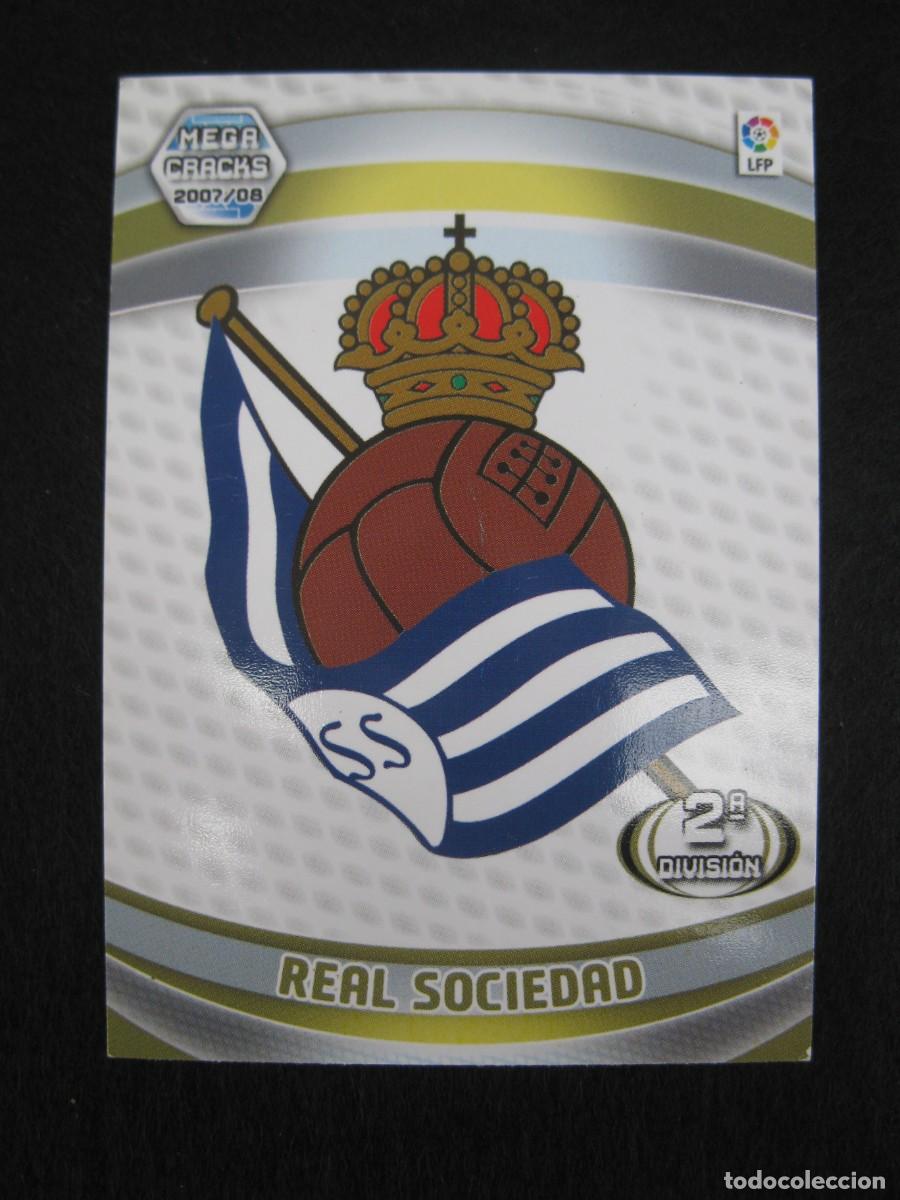 Cromos de F&uacute;tbol: ESCUDO DE LA REAL SOCIEDAD - N&ordm; 416 - 2&ordf; DIVISI&Oacute;N - MEGACRACKS 2007-2008 - PANINI - 07-08.