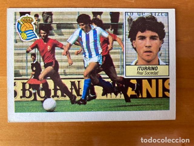 Cromos de F&uacute;tbol: ITURRINO REAL SOCIEDAD FICHAJE N&ordm; 9 84-85 ESTE NUNCA PEGADO