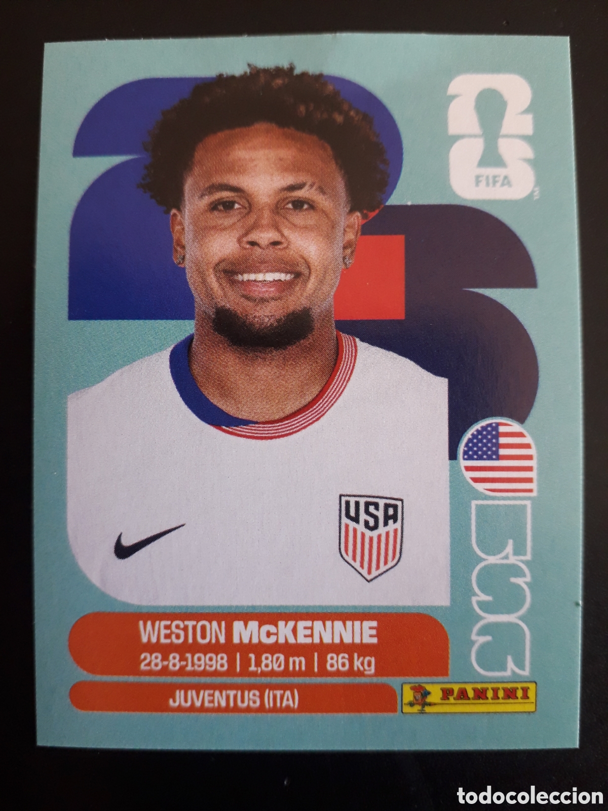 Figurine di Calcio: W McKENNIE ESTADOS UNIDOS USA 10 MUNDIAL F&Uacute;TBOL 2026 FIFA WORLD CUP PANINI SIN PEG PEDIDO M&Iacute;NIMO 3&euro;
