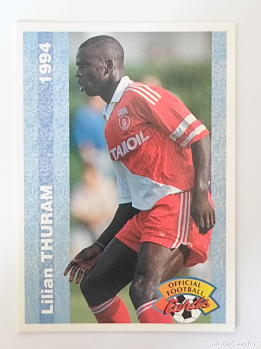 Football Stickers: #77 LILIAN THURAM (MONACO) FOOTBALL CARD 1993/1994 PANINI