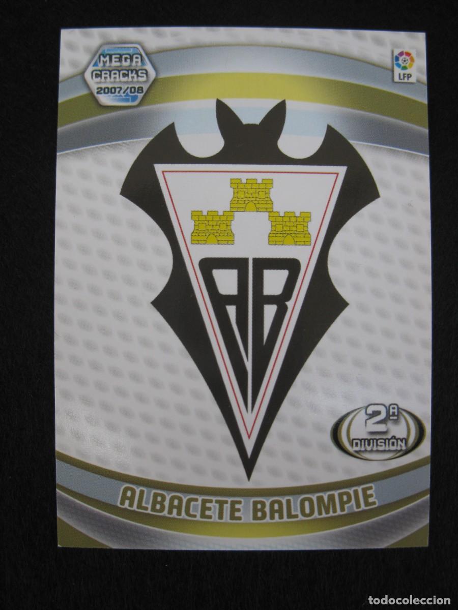 Cromos de F&uacute;tbol: ESCUDO DEL ALBACETE BALOMPIE - N&ordm; 420 - 2&ordf; DIVISI&Oacute;N - MEGACRACKS 2007-2008 - PANINI - 07-08.