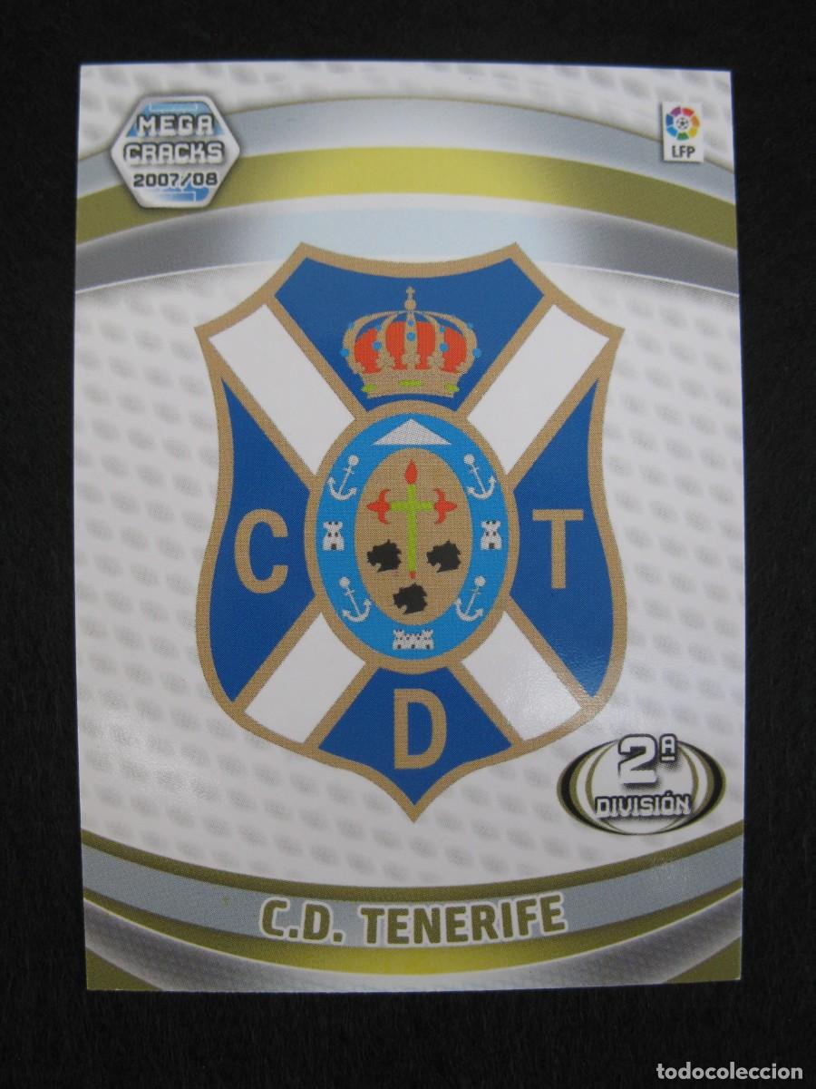 Cromos de F&uacute;tbol: ESCUDO DEL C.D. TENERIFE - N&ordm; 421 - 2&ordf; DIVISI&Oacute;N - MEGACRACKS 2007-2008 - PANINI - 07-08.