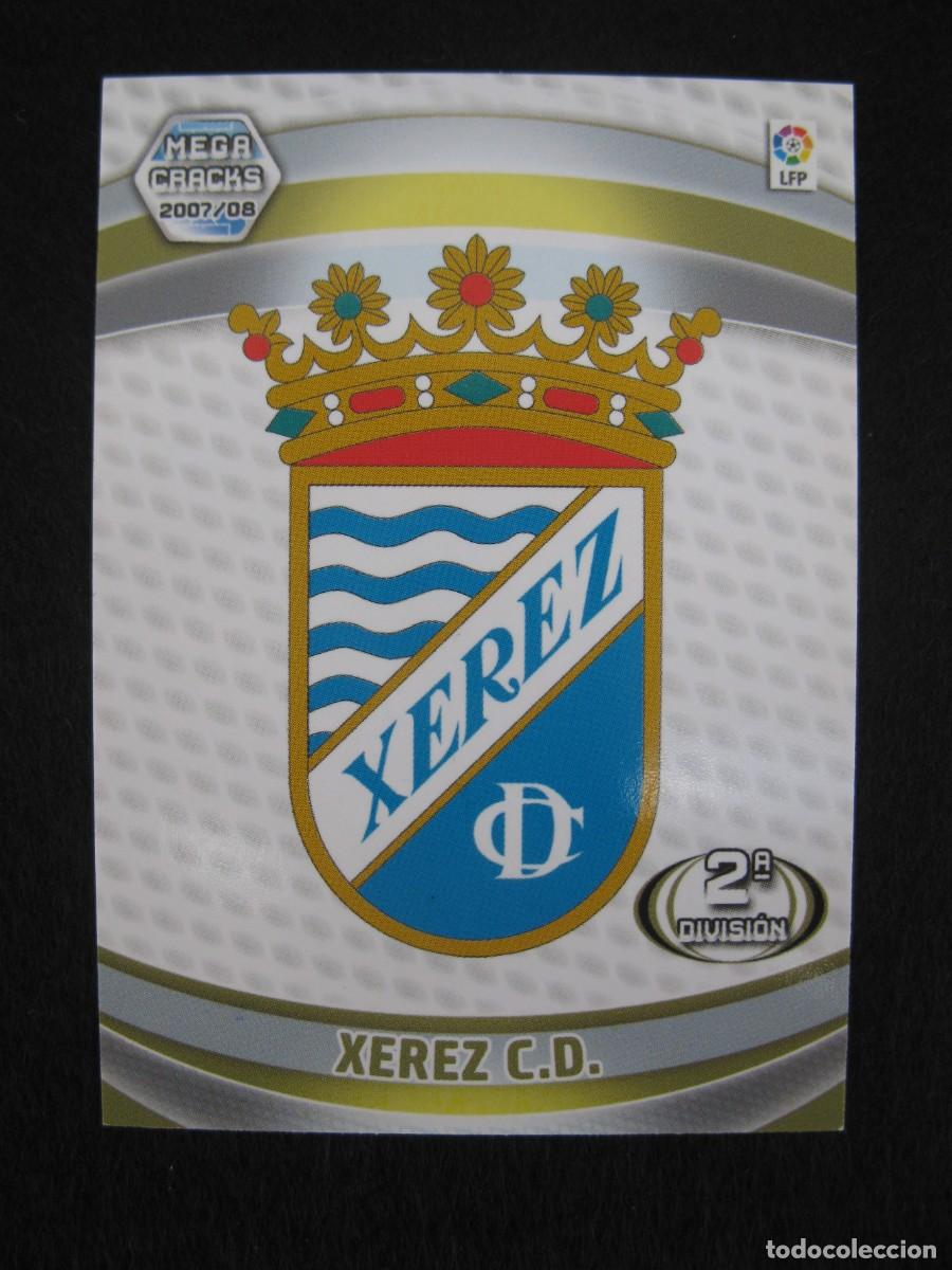 Cromos de F&uacute;tbol: ESCUDO DEL XEREZ C.D. - N&ordm; 423 - 2&ordf; DIVISI&Oacute;N - MEGACRACKS 2007-2008 - PANINI - 07-08.