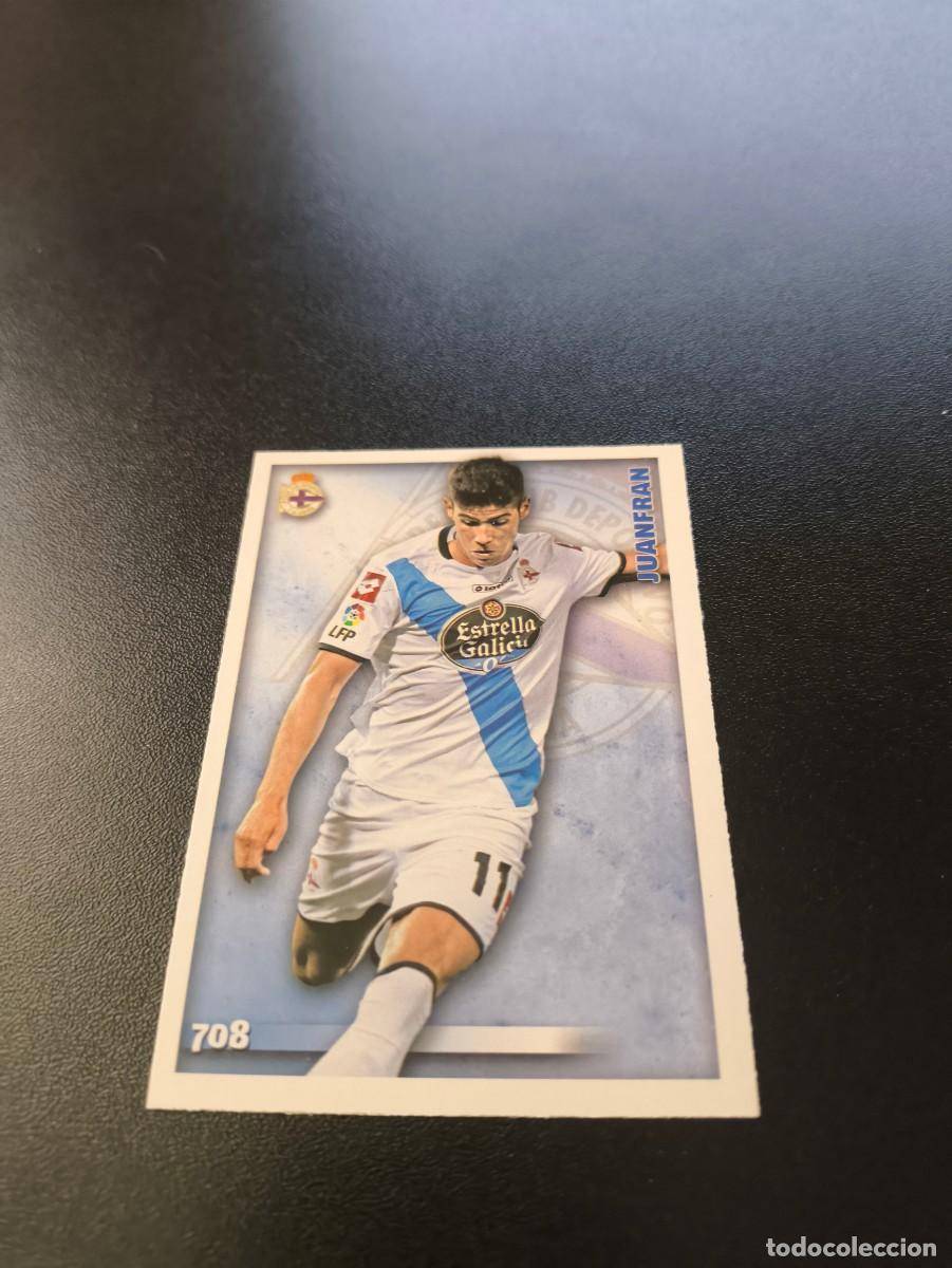 Cromos de F&uacute;tbol: 708 JUANFRAN DEPORTIVO DE LA CORU&Ntilde;A ULTIMA HORA UH MUNDICROMO LIGA 2014 2015 PLATINUM NO PANINI ESTE