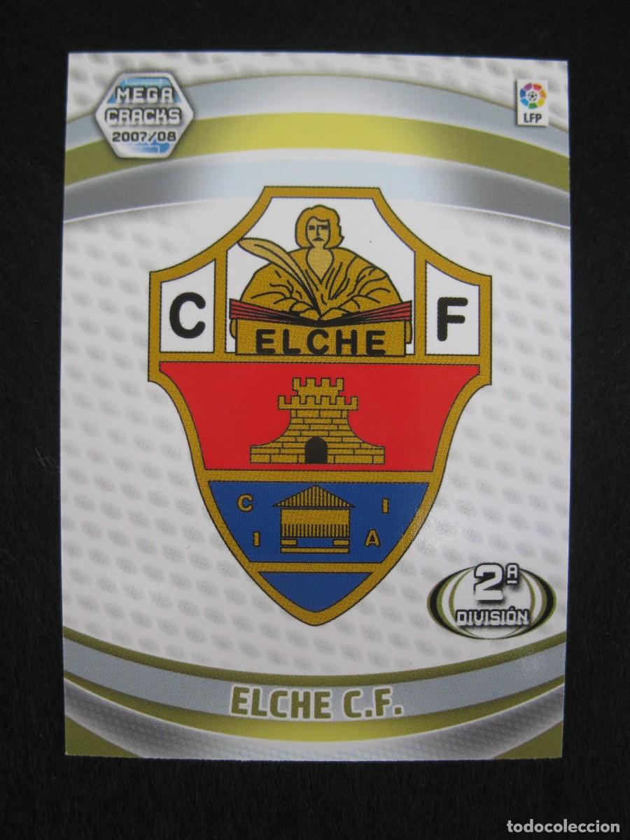 Cromos de F&uacute;tbol: ESCUDO DEL ELCHE C.F. - N&ordm; 424 - 2&ordf; DIVISI&Oacute;N - MEGACRACKS 2007-2008 - PANINI - 07-08.