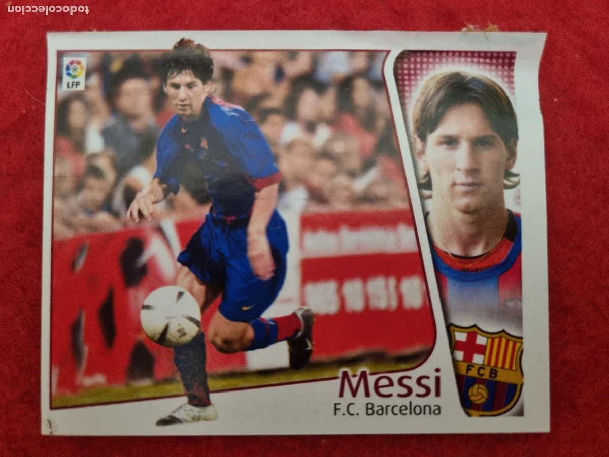 Cromos de F&uacute;tbol: CROMO FUTBOL MESSI BARCELONA LIGA 2004 2005 RECUPERADO EDICIONES ESTE ORIGINAL CF28