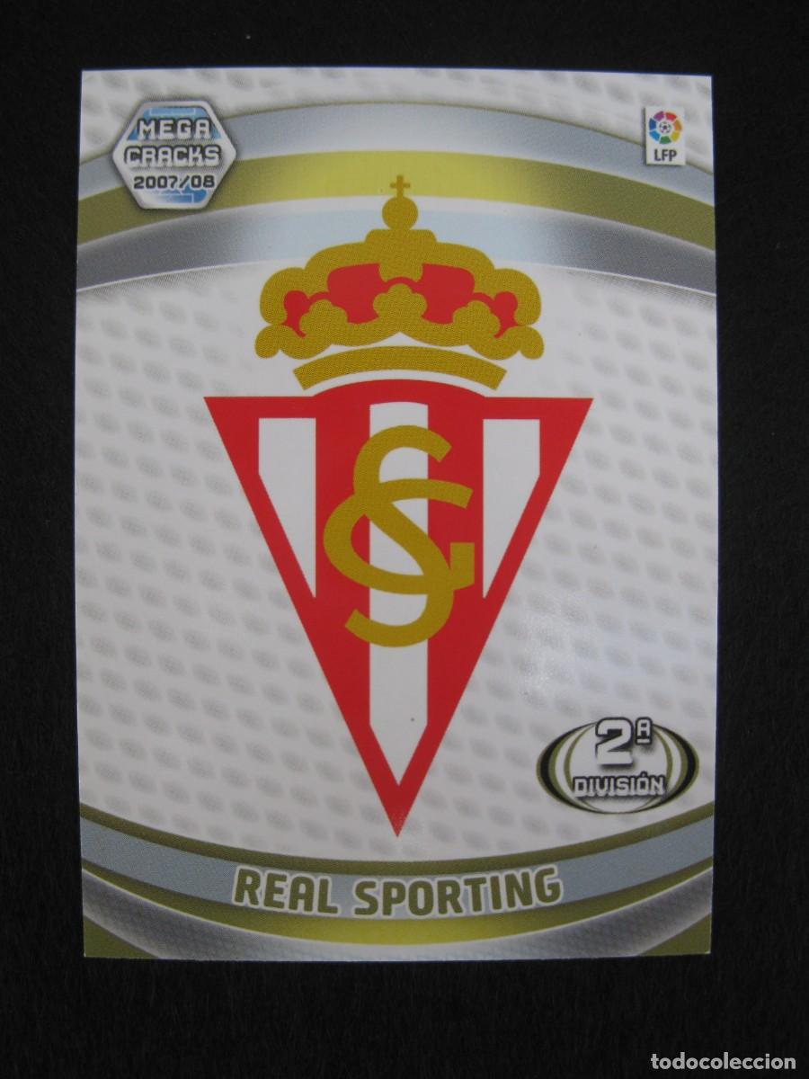 Cartes &agrave; collectionner de Football: ESCUDO DEL REAL SPORTING - N&ordm; 427 - 2&ordf; DIVISI&Oacute;N - MEGACRACKS 2007-2008 - PANINI - 07-08.