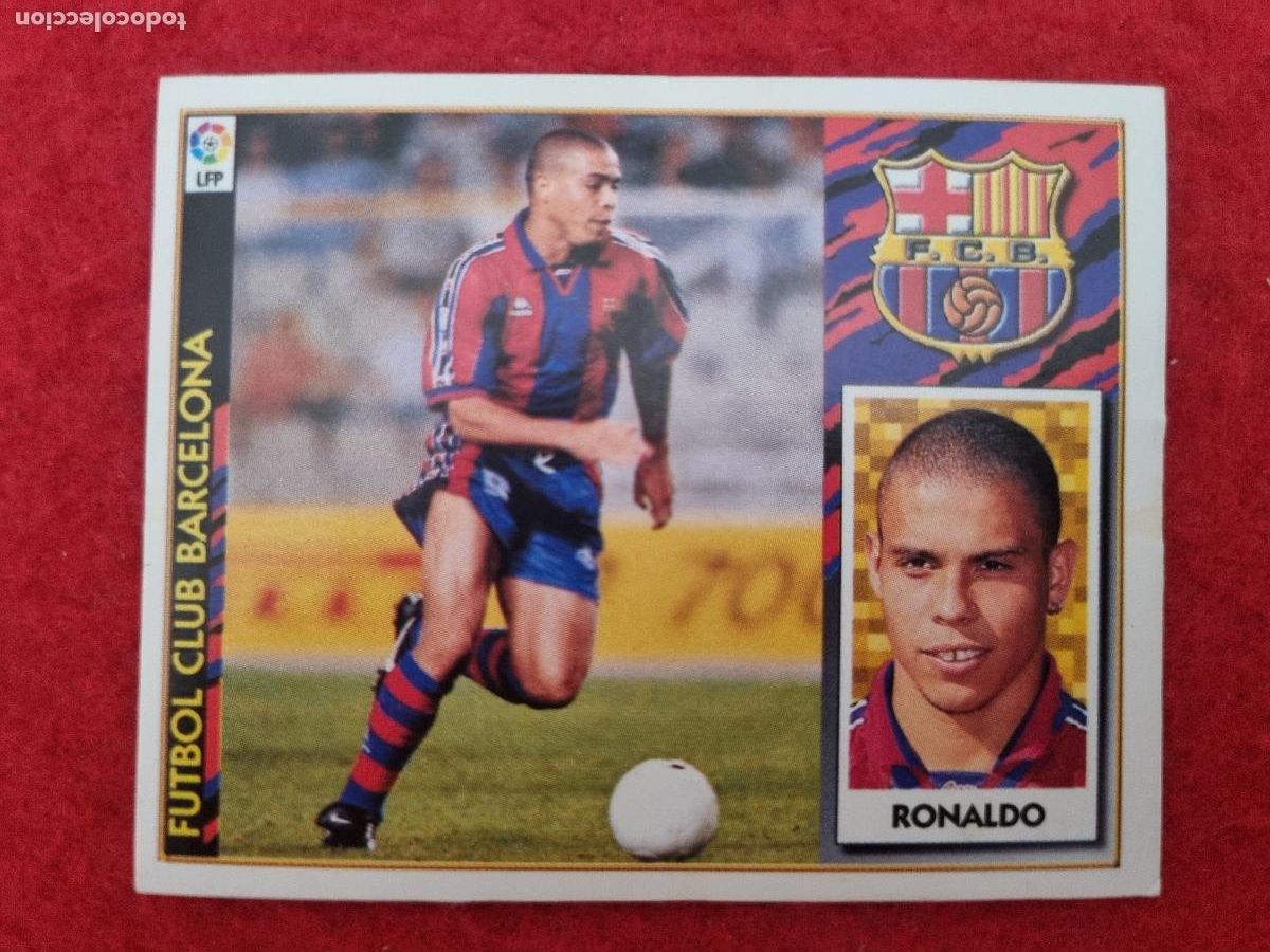 Cromos de F&uacute;tbol: CROMO FUTBOL RONALDO BARCELONA LIGA 97 98 EDICIONES ESTE SIN PEGAR ORIGINAL CF28