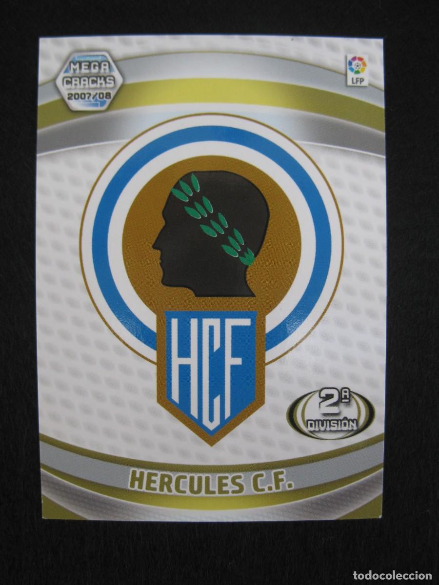 Cromos de Futebol: ESCUDO DEL HERCULES C.F. - N&ordm; 430 - 2&ordf; DIVISI&Oacute;N - MEGACRACKS 2007-2008 - PANINI - 07-08.