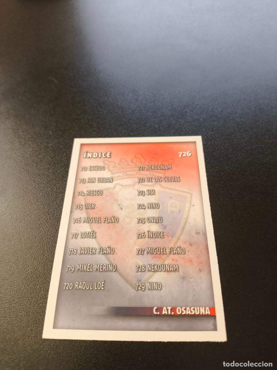 Figurine di Calcio: 726 INDICE OSASUNA MUNDICROMO LIGA 2014 2015 PLATINUM NO PANINI ESTE