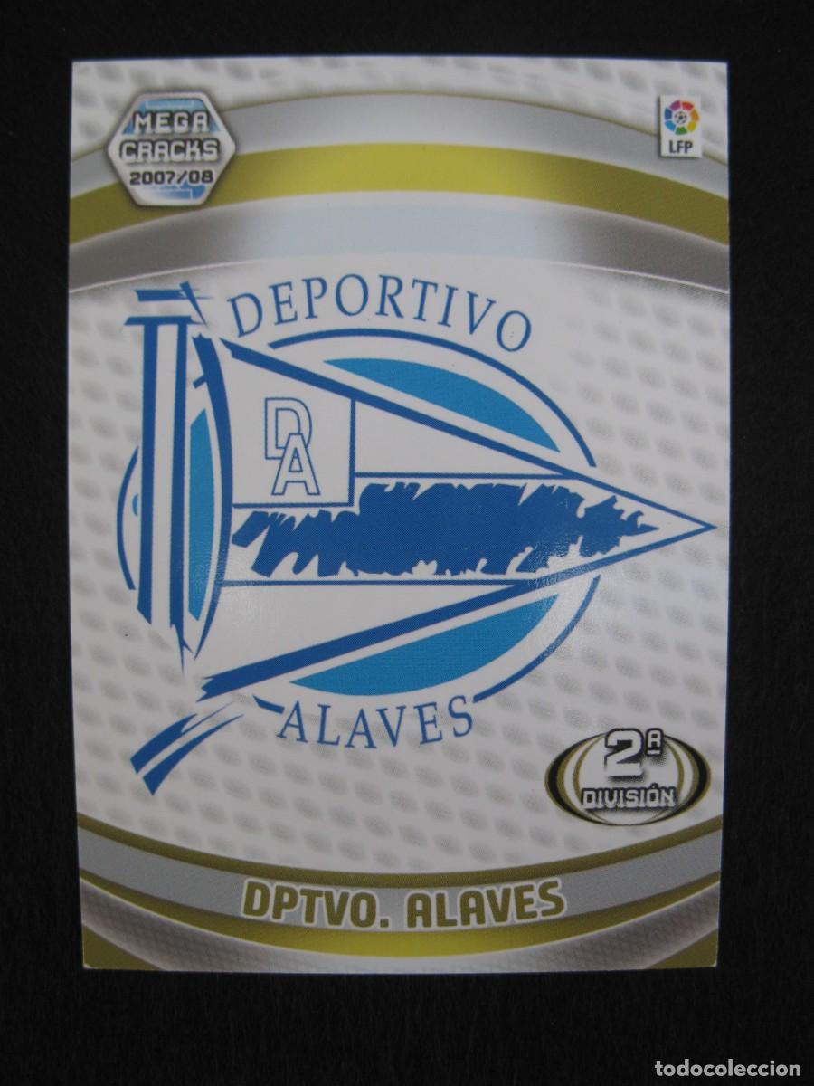 Figurine di Calcio: ESCUDO DEL DPTVO. ALAVES - N&ordm; 431 - 2&ordf; DIVISI&Oacute;N - MEGACRACKS 2007-2008 - PANINI - 07-08.
