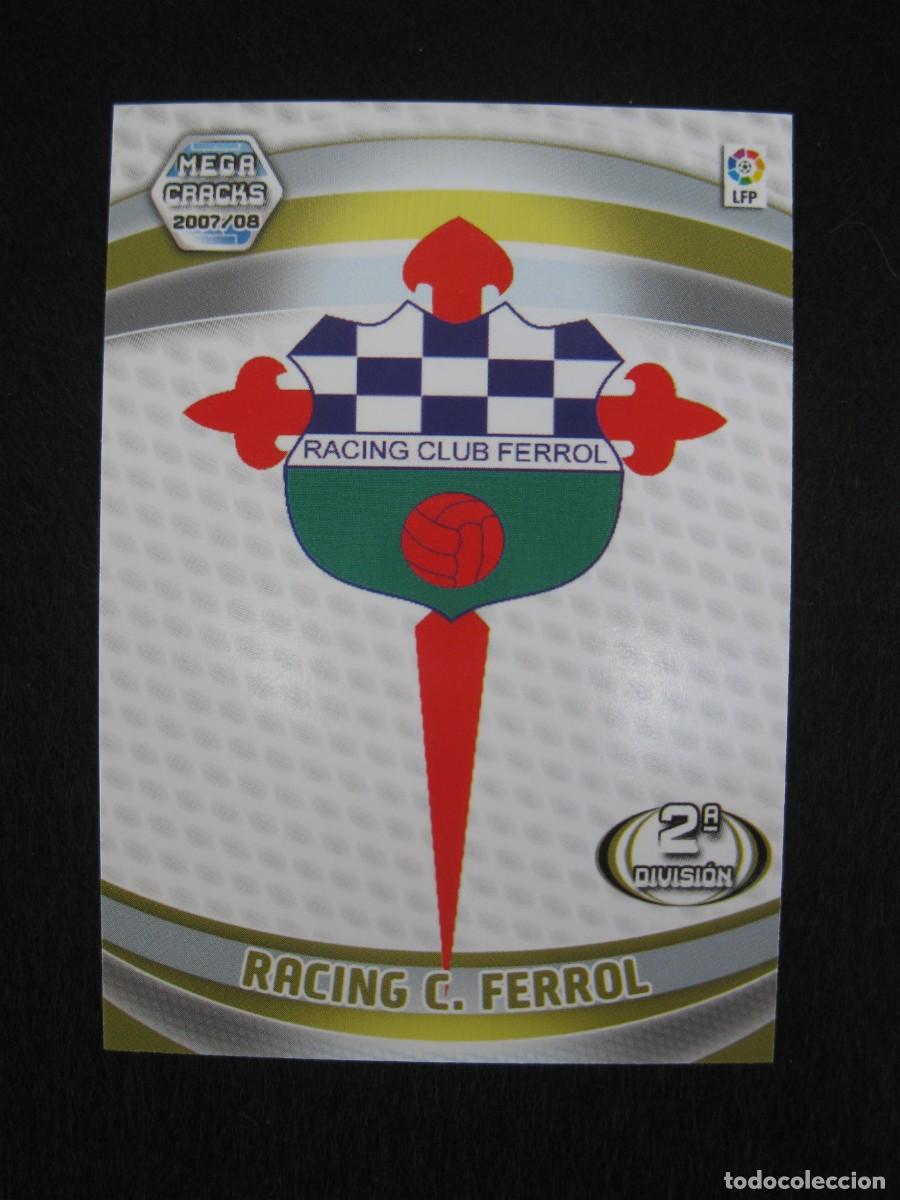 Fu&szlig;ball-Sticker: ESCUDO DEL RACING C. FERROL - N&ordm; 435 - 2&ordf; DIVISI&Oacute;N - MEGACRACKS 2007-2008 - PANINI - 07-08.