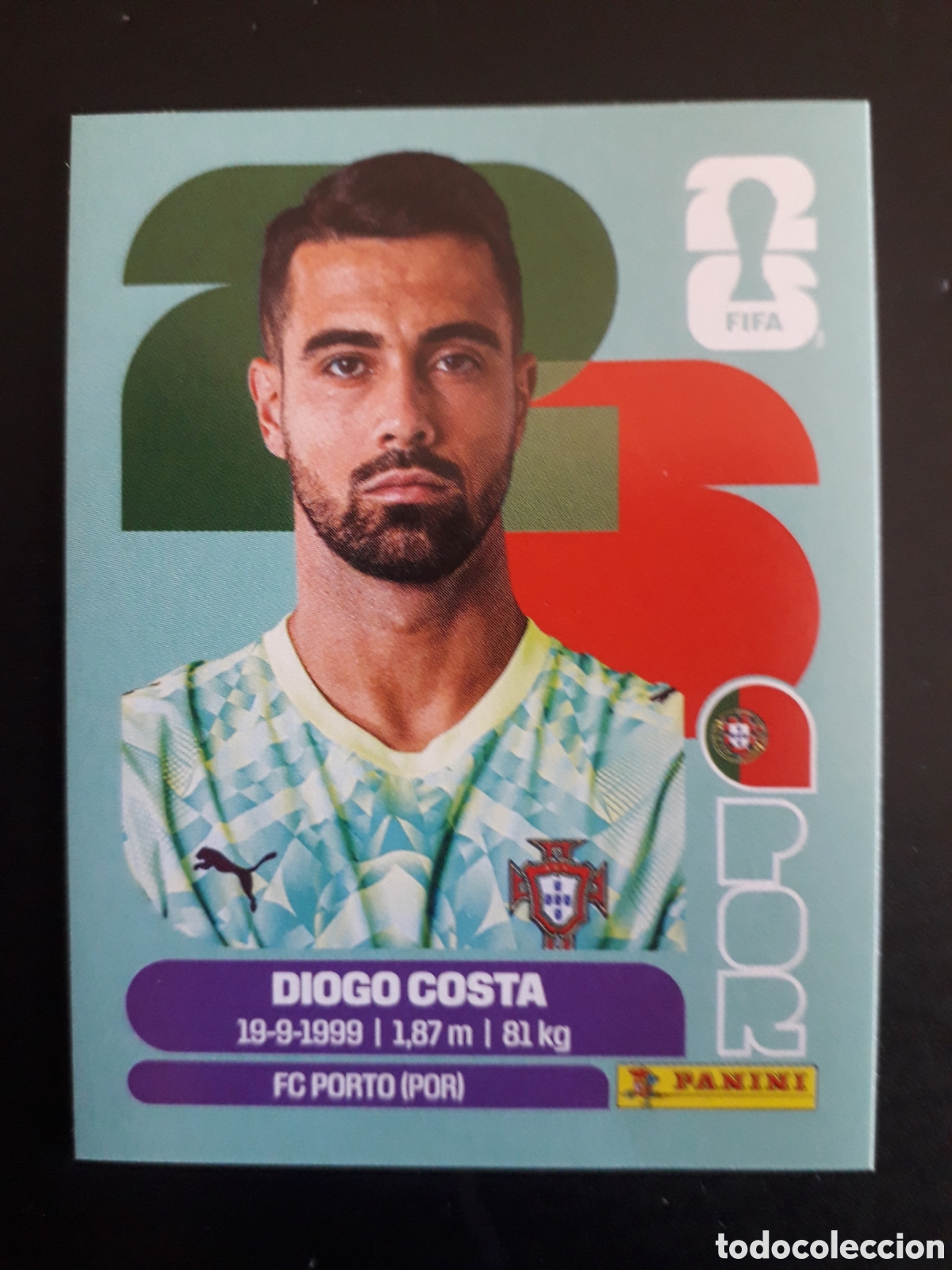 Fu&szlig;ball-Sticker: DIOGO COSTA PORTUGAL POR 2 MUNDIAL F&Uacute;TBOL 2026 FIFA WORLD CUP PANINI SIN PEGAR PEDIDO M&Iacute;NIMO 3&euro;